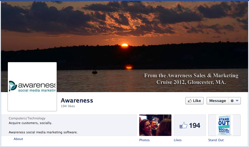 Awareness Facebook Page - Sailing into the sunset